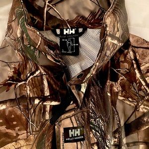 Helly Hansen Men’s Camo Long Rain Jacket NEW